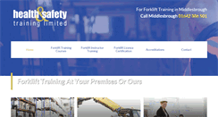 Desktop Screenshot of forklifttrainingmiddlesbrough.com