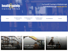 Tablet Screenshot of forklifttrainingmiddlesbrough.com